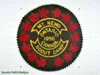 Click to enlarge 1958 Mount Nemo Scout Camp - Brown